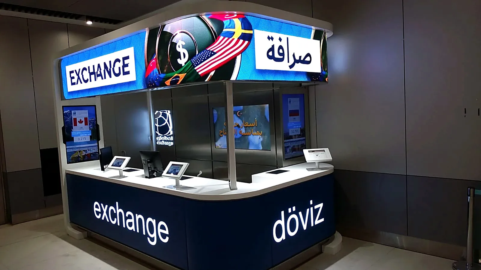 İstanbul Havalimanı Döviz Bankosu – Kaan Mobilya akrilik uygulama